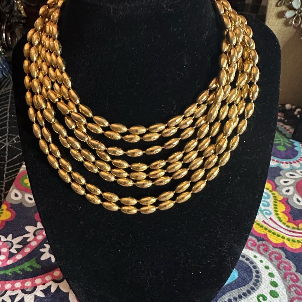 Elegant Napier 1/20 12k Gold filled Beaded Necklace